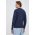 North Sails longsleeve din bumbac culoarea albastru marin, neted