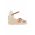 Geox espadrile D GELSA culoarea bej, toc pana, D35TPA 01143 C0G5F