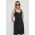 GAP rochie jeans culoarea negru, mini, mulata