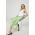 Herskind fusta Tween culoarea verde, midi, evazati