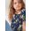 Roxy bluza de bumbac pentru copii culoarea albastru marin, modelator