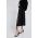Dkny fusta culoarea negru, midi, evazati