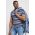 Medicine tricou din bumbac culoarea albastru marin, modelator