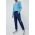 adidas Performance pantaloni de antrenament Designed for Movement culoarea albastru marin, neted