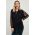 Answear Lab camasa femei, culoarea negru, cu guler clasic, relaxed