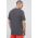adidas tricou din bumbac culoarea gri, cu imprimeu