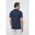 Bomboogie polo de bumbac culoarea albastru marin, neted