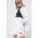 Love Moschino fusta culoarea alb, mini, evazati