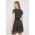 Pepe Jeans rochie culoarea negru, mini, evazati