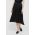 Dkny fusta din amestec de casmir culoarea negru, midi, evazati