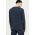 Superdry longsleeve din bumbac culoarea albastru marin, neted