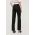 Victoria Beckham pantaloni de lana culoarea negru, drept, high waist