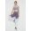 The North Face leggins de alergare culoarea violet, modelator