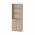 Biblioteca Flint, cu Usi Inferioare si 2 Polite, Stejar Sonoma, 70 x 32 x 200 cm