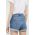 Hollister Co. pantaloni scurti jeans femei, neted, high waist