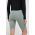 Reebok pantaloni scurți de antrenament Lux culoarea verde, neted, high waist