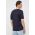 BOSS tricou barbati, culoarea albastru marin, neted