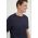 BOSS tricou barbati, culoarea albastru marin, neted