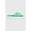 Toms papuci Alpargata Mallow Slide femei, culoarea verde, cu platforma, 10019721