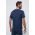 Hummel tricou de antrenament Topaz culoarea albastru marin, cu imprimeu