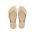 Havaianas slapi SLIM SPARKLE II femei, culoarea bej, cu toc plat, 4146093.0154