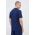 adidas Performance tricou de antrenament Designed for Training culoarea albastru marin, neted