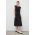 2NDDAY rochie din bumbac culoarea negru, midi, evazati