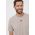 adidas tricou barbati, culoarea bej, melanj
