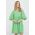 Rich & Royal rochie din bumbac culoarea verde, mini, evazati