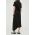 Herskind fusta culoarea negru, midi, drept