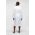 Karl Lagerfeld halat de baie din bumbac culoarea alb