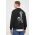 Armani Exchange hanorac de bumbac barbati, culoarea negru, cu imprimeu