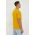 Gant tricou din bumbac culoarea galben, cu imprimeu