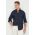 Armani Exchange camasa barbati, culoarea albastru marin, cu guler button-down, slim