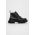 Karl Lagerfeld bocanci de piele TREKKA MAX femei, culoarea negru, cu platforma, KL43540