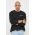 Marc O'Polo longsleeve din bumbac DENIM culoarea negru, cu imprimeu