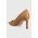 BOSS stilettos de piele Janet Pump 70-N_N culoarea maro, 50498836