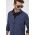 BOSS camasa din bumbac barbati, culoarea albastru marin, cu guler button-down, slim