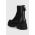 HUGO ghete chelsea de piele Kris femei, culoarea negru, cu platforma, 50494677