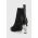 Karl Lagerfeld ghete chelsea de piele IKON HEEL femei, culoarea negru, cu toc drept, KL39060