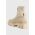 Karl Lagerfeld cizme de piele ARIA femei, culoarea bej, cu toc plat, KL43260