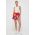 adidas Performance pantaloni scurti de baie Farm Rio culoarea rosu, modelator