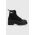 Tommy Jeans botine TJW FOXING CANVAS BOOT femei, culoarea negru, cu platforma, EN0EN02216