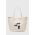 Karl Lagerfeld geanta de bumbac culoarea bej