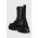 Naked Wolfe bocanci de piele Faithful femei, culoarea negru, cu toc plat