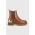MICHAEL Michael Kors ghete chelsea de piele Rowan femei, culoarea maro, cu platforma, 40F3RWFE7L