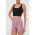 adidas Performance pantaloni scurți de yoga Studio culoarea roz, neted, high waist