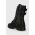 Karl Lagerfeld bocanci de piele TREKKA II KC femei, culoarea negru, cu toc plat, KL42586F