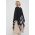 Sisley poncho culoarea negru, light