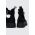 Answear Lab botine femei, culoarea negru, cu platforma